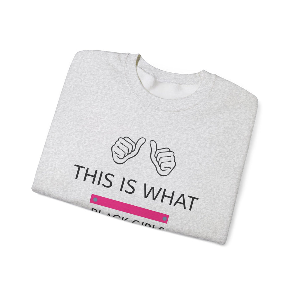 Black Girls Run Unisex Heavy Blend™ Crewneck Sweatshirt