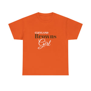 Clevland Browns Girl Unisex Heavy Cotton Tee