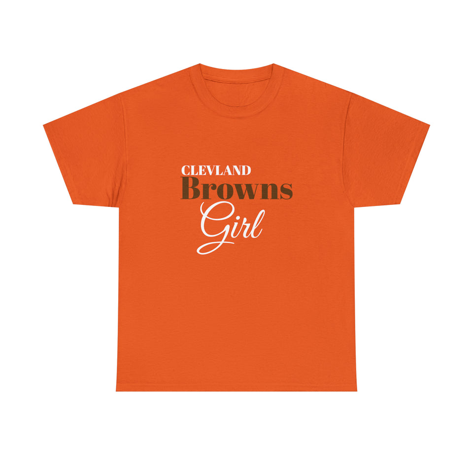 Clevland Browns Girl Unisex Heavy Cotton Tee