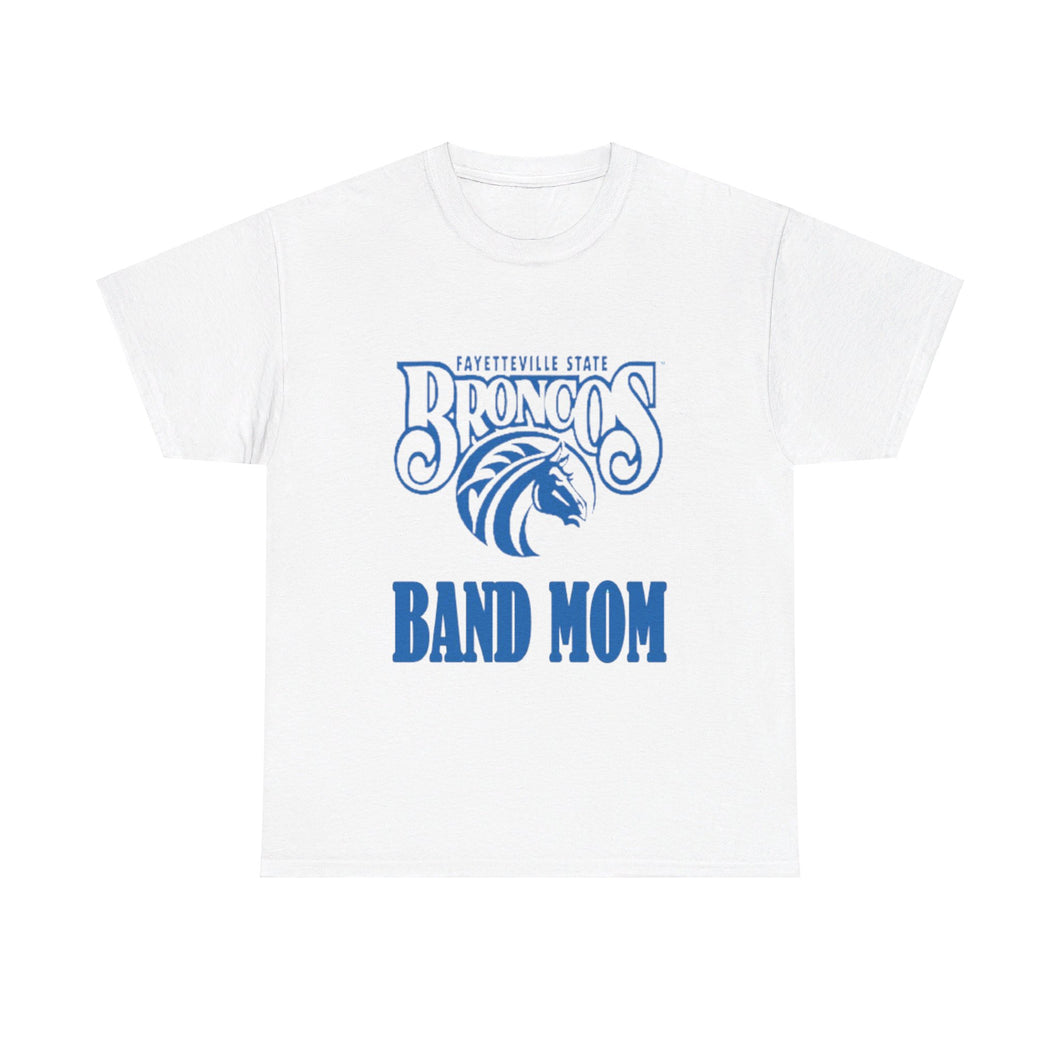 Fayetteville State Band Mom Unisex Heavy Cotton Tee