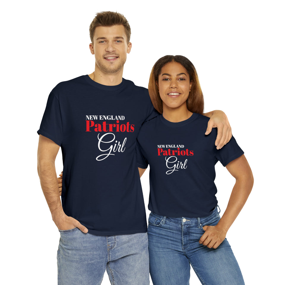 New England Patriots Girl Unisex Heavy Cotton Tee