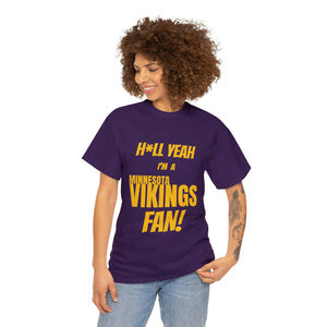Minnesota Vikings Football Unisex Heavy Cotton Tee
