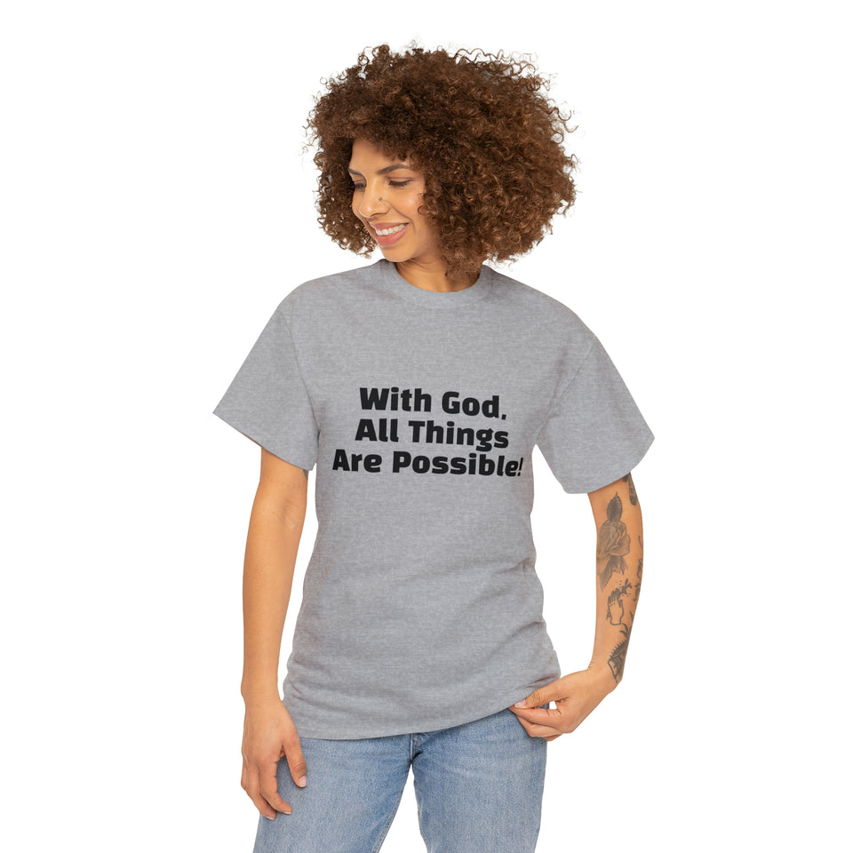 With God Unisex Heavy Cotton Tee