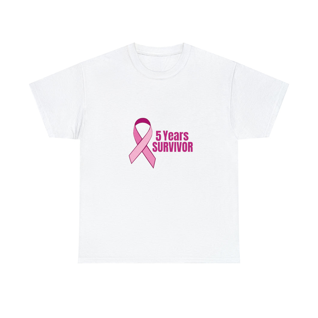 5 Years Survivor Unisex Heavy Cotton Tee