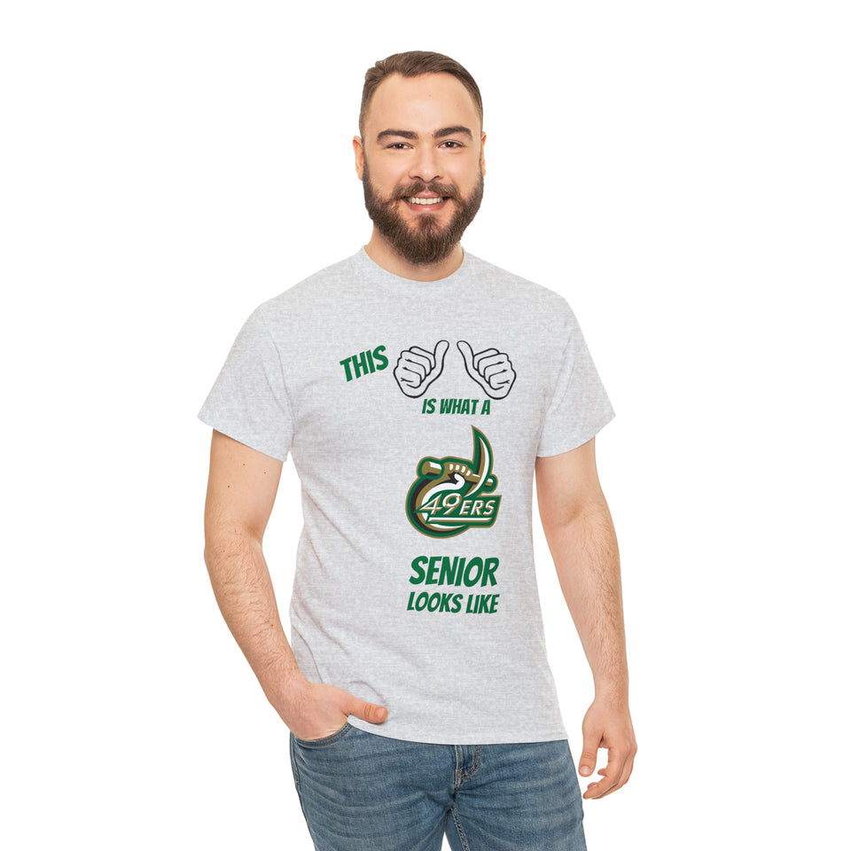 This Is What A UNCC Senior Looks Like Unisex Heavy Cotton Tee