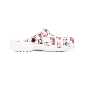 Black Girls Run EVA Foam Rubber Shoes (AOP)