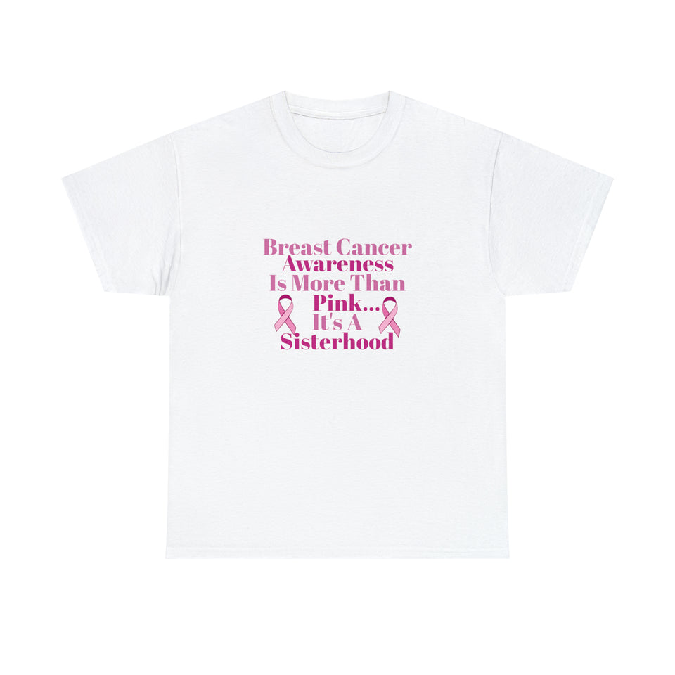 Breast Cancer Sisterhood Unisex Heavy Cotton Tee