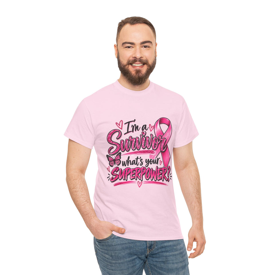 Breast Cancer Awareness Unisex Heavy Cotton Tee
