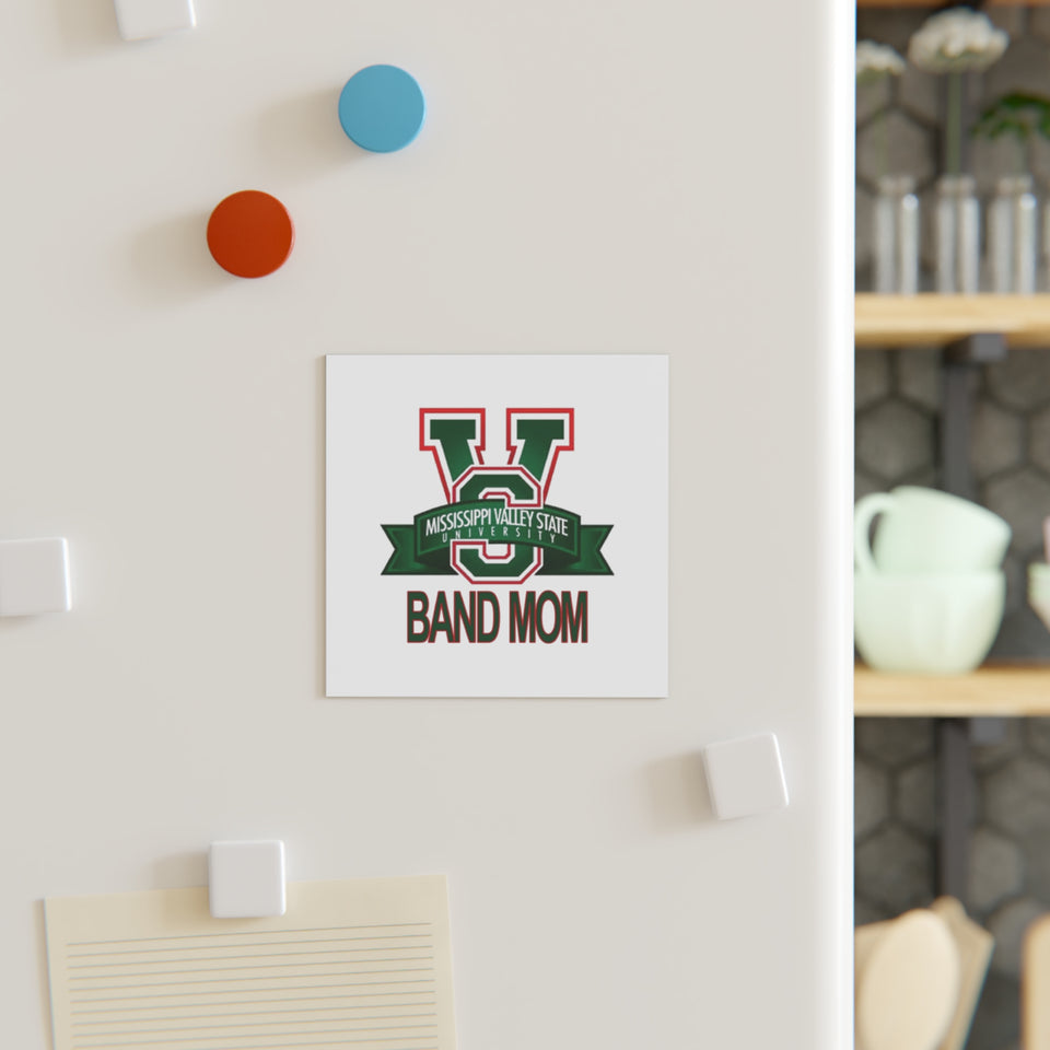 Mississippi Valley Band Mom Square Magnet