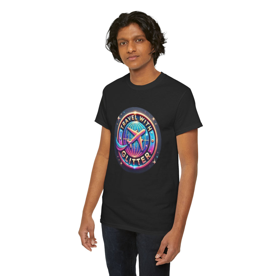 Travel With Glitter Unisex Heavy Cotton Tee