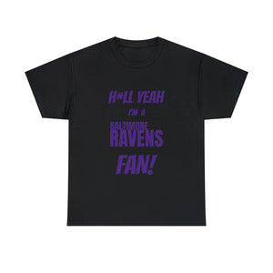 Baltimore Ravens Football Unisex Heavy Cotton Tee