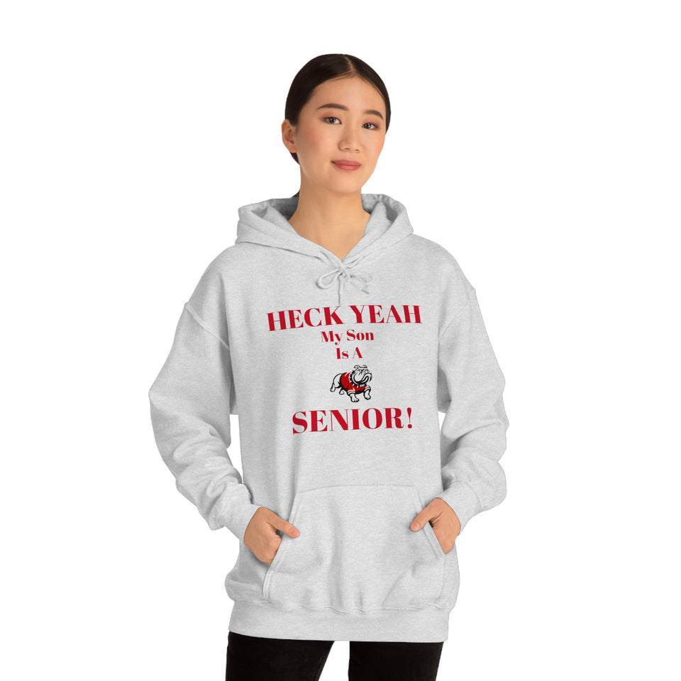 Heck Yeah My Son is A Gardner Webb Senior Unisex Heavy Blend™ Hooded Sweatshirt