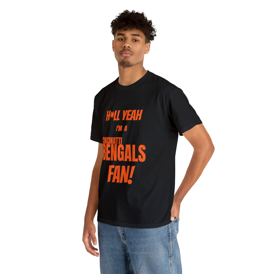 Cincinatti Bengals Football Unisex Heavy Cotton Tee