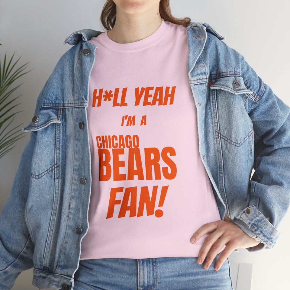 Chicago Bears Football Unisex Heavy Cotton Tee