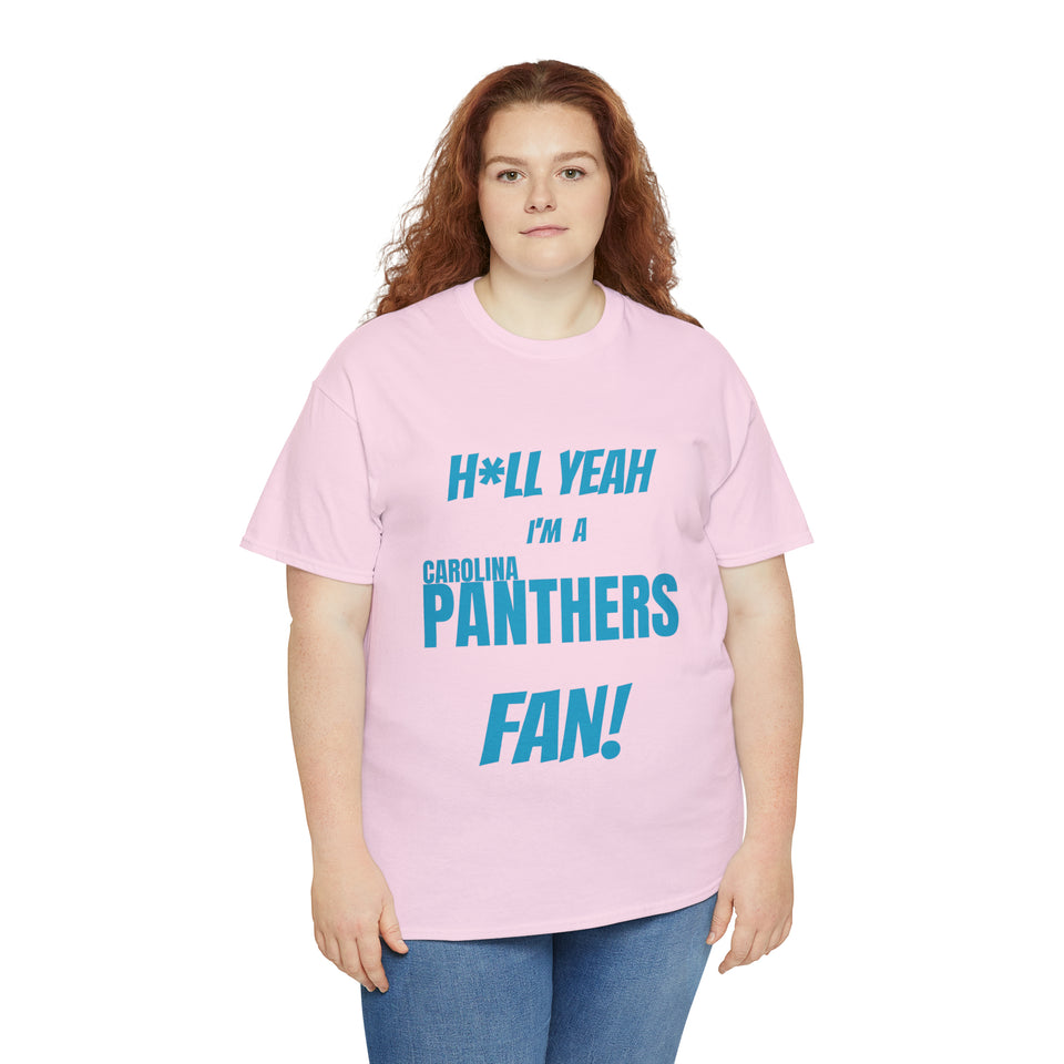 Carolina Panthers Football Unisex Heavy Cotton Tee