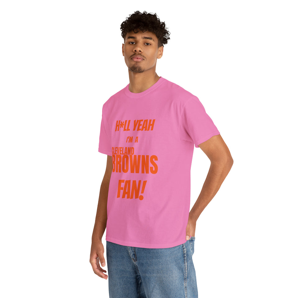 Cleveland Browns Football Unisex Heavy Cotton Tee