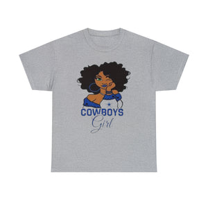 Dallas Cowboys Girl Unisex Heavy Cotton Tee