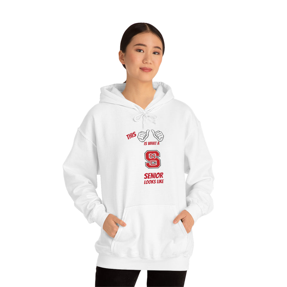 This Is What A NC State Senior Looks Like Unisex Heavy Blend™ Hooded Sweatshirt