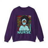 Black Nurse Crewneck Sweatshirt