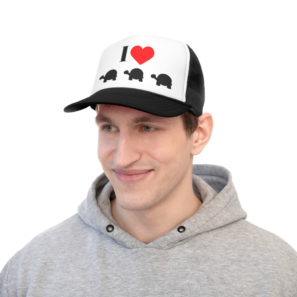 I Love Turtles Trucker Caps