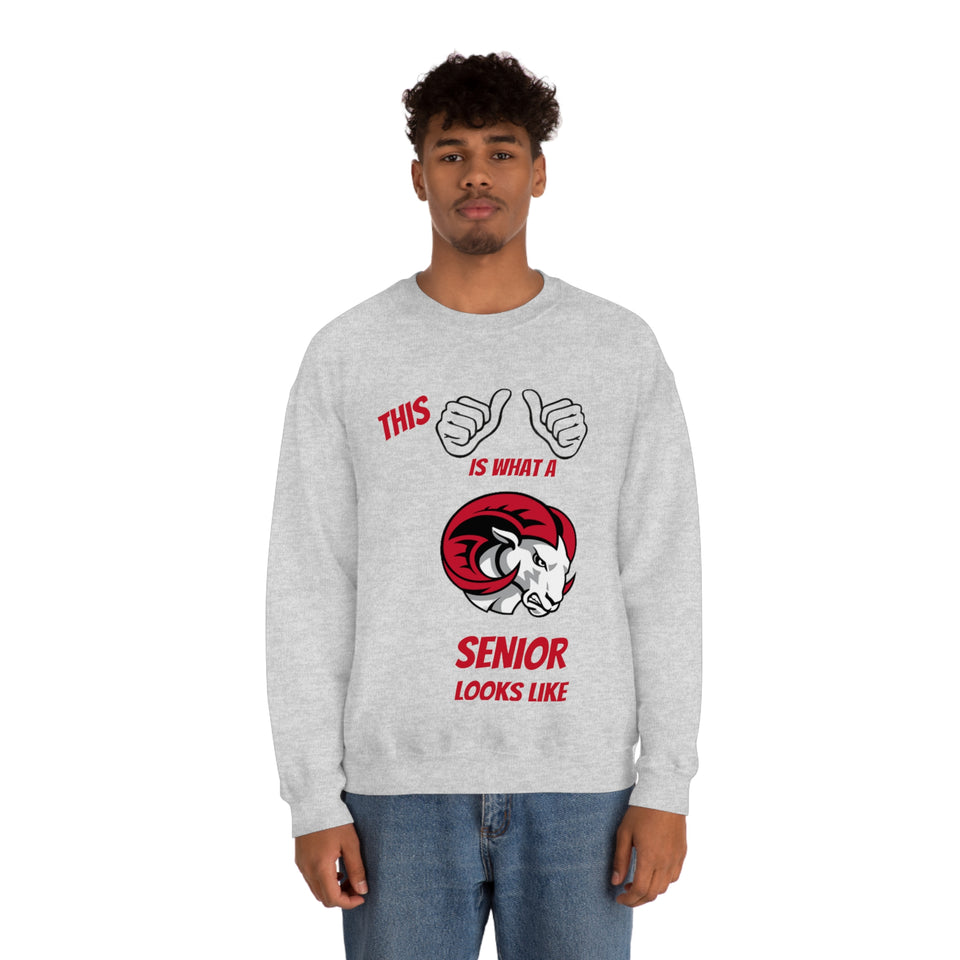 This Is What A WSSU Senior Looks Like Unisex Heavy Blend™ Crewneck Sweatshirt