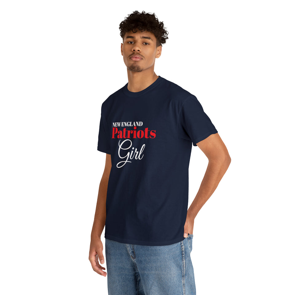 New England Patriots Girl Unisex Heavy Cotton Tee