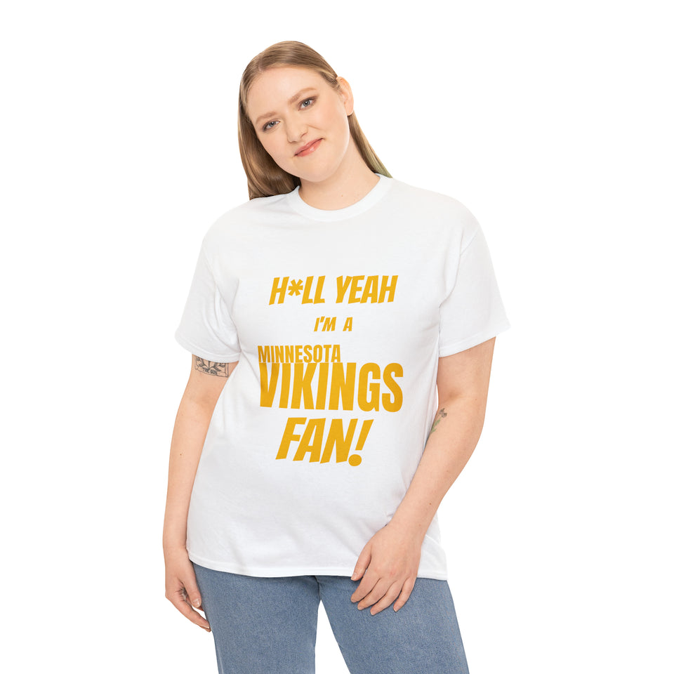 Minnesota Vikings Football Unisex Heavy Cotton Tee