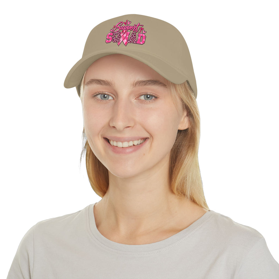 Support Squad Breast Cancer Awareness Low Profile Baseball Cap