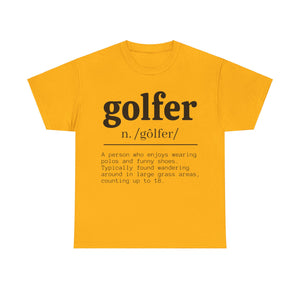 Golfer Unisex Heavy Cotton Tee