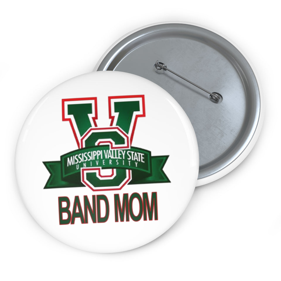 Mississippi Valley Band Mom Custom Pin Buttons