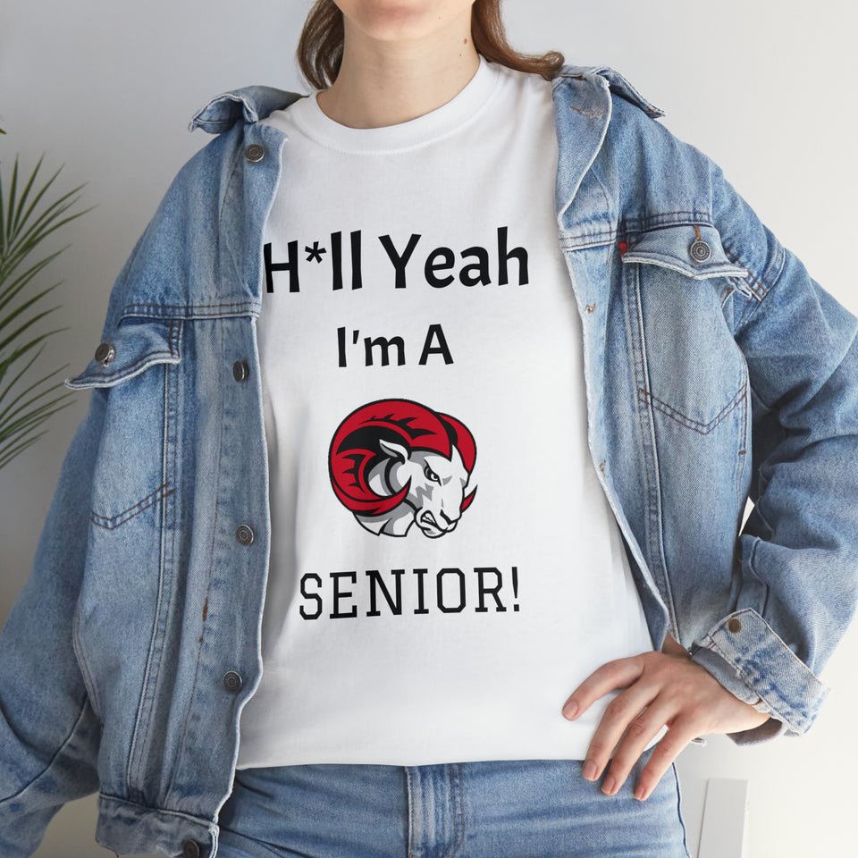 H*ll Yeah! WSSU Senior Unisex Heavy Cotton Tee