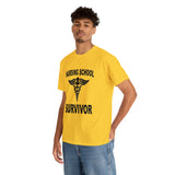 Nursing School Survivor Cotton Tee