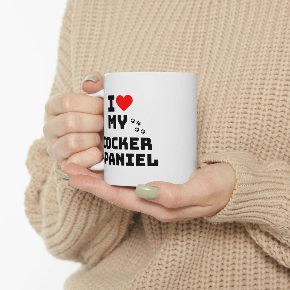 I Love My Cocker Spaniel Ceramic Mug 11oz