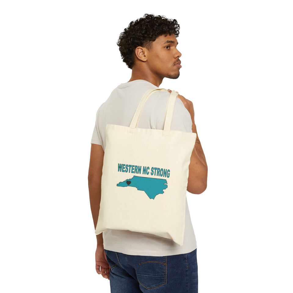 Western NC Strong Cotton Canvas Tote Bag