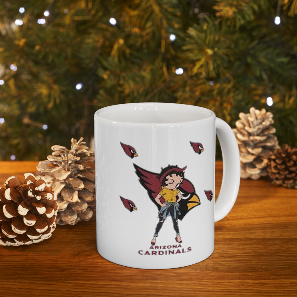 Arizona Cardinals Girl Ceramic Mug 11oz