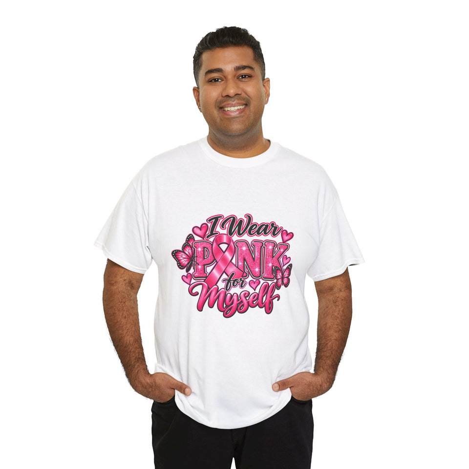 Breast Cancer Awareness Myself Unisex Heavy Cotton Tee
