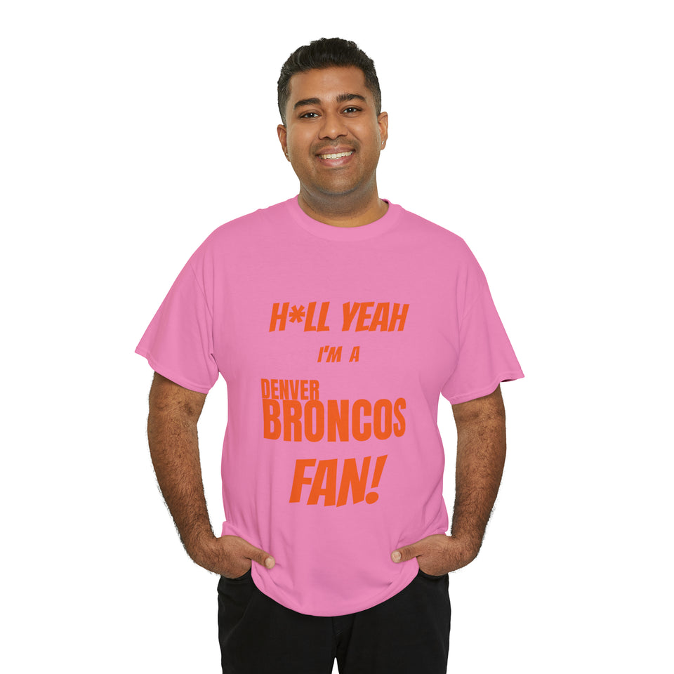 Denver Broncos Football Unisex Heavy Cotton Tee