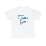 Detroit Lions Girl Unisex Heavy Cotton Tee
