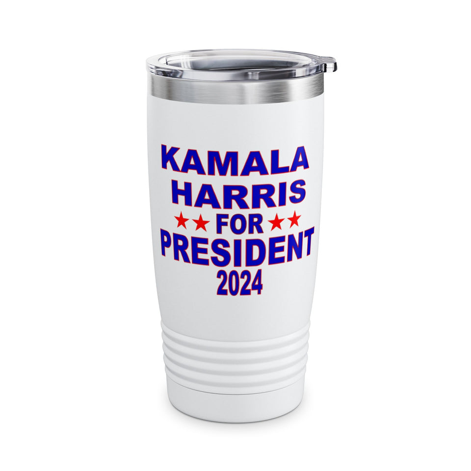 Kamala Harris for President Ringneck Tumbler, 20oz
