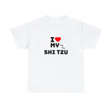 I Love My Shi Tzu Unisex Heavy Cotton Tee