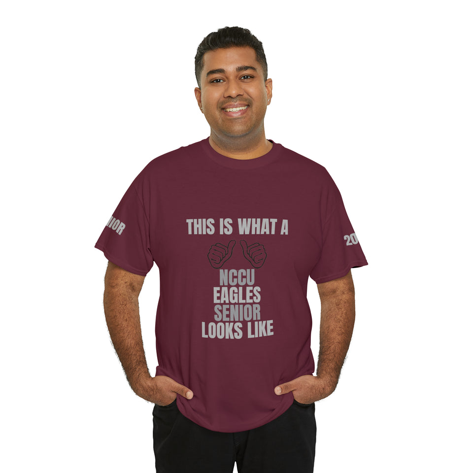 NCCU Senior Unisex Heavy Cotton Tee