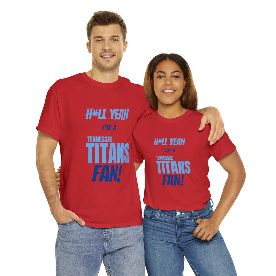 Tennessee Titans Football Unisex Heavy Cotton Tee