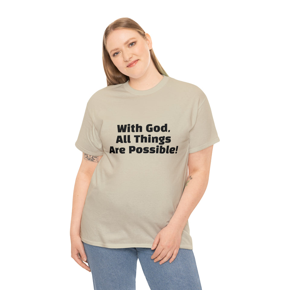 With God Unisex Heavy Cotton Tee
