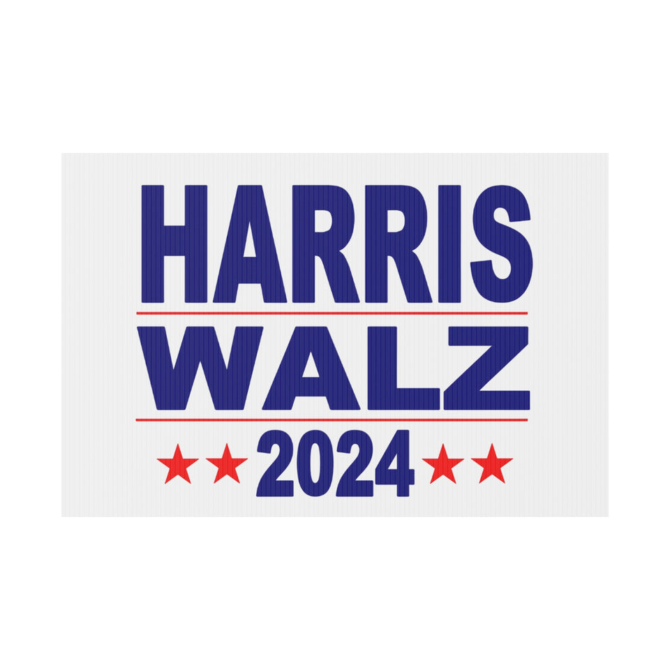 Harris Walz 2024 Plastic Yard Sign