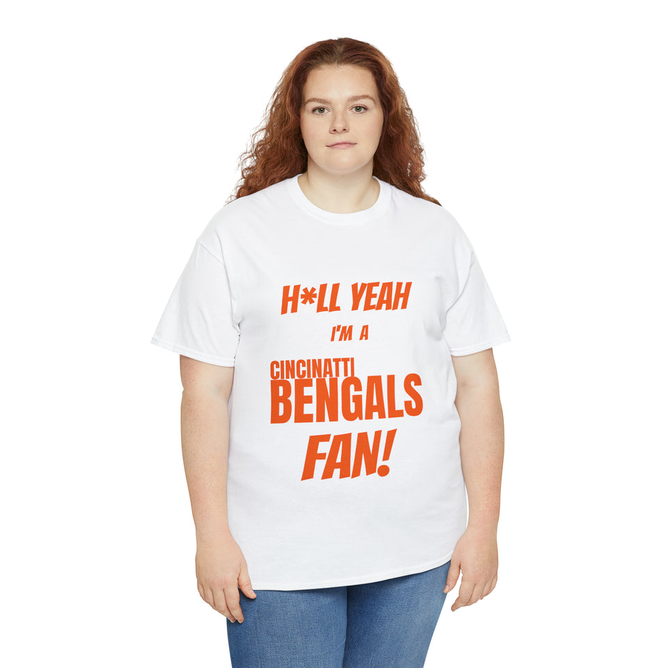 Cincinatti Bengals Football Unisex Heavy Cotton Tee