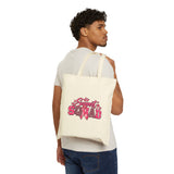 Support Squad Breast Cancer Awareness Cotton Canvas Tote Bag