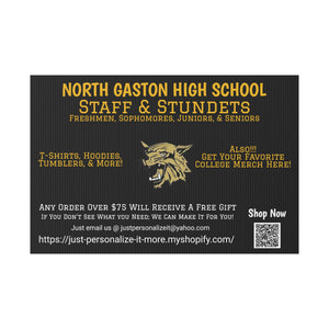 North Gaston HS Universal Plastic Yard Sign