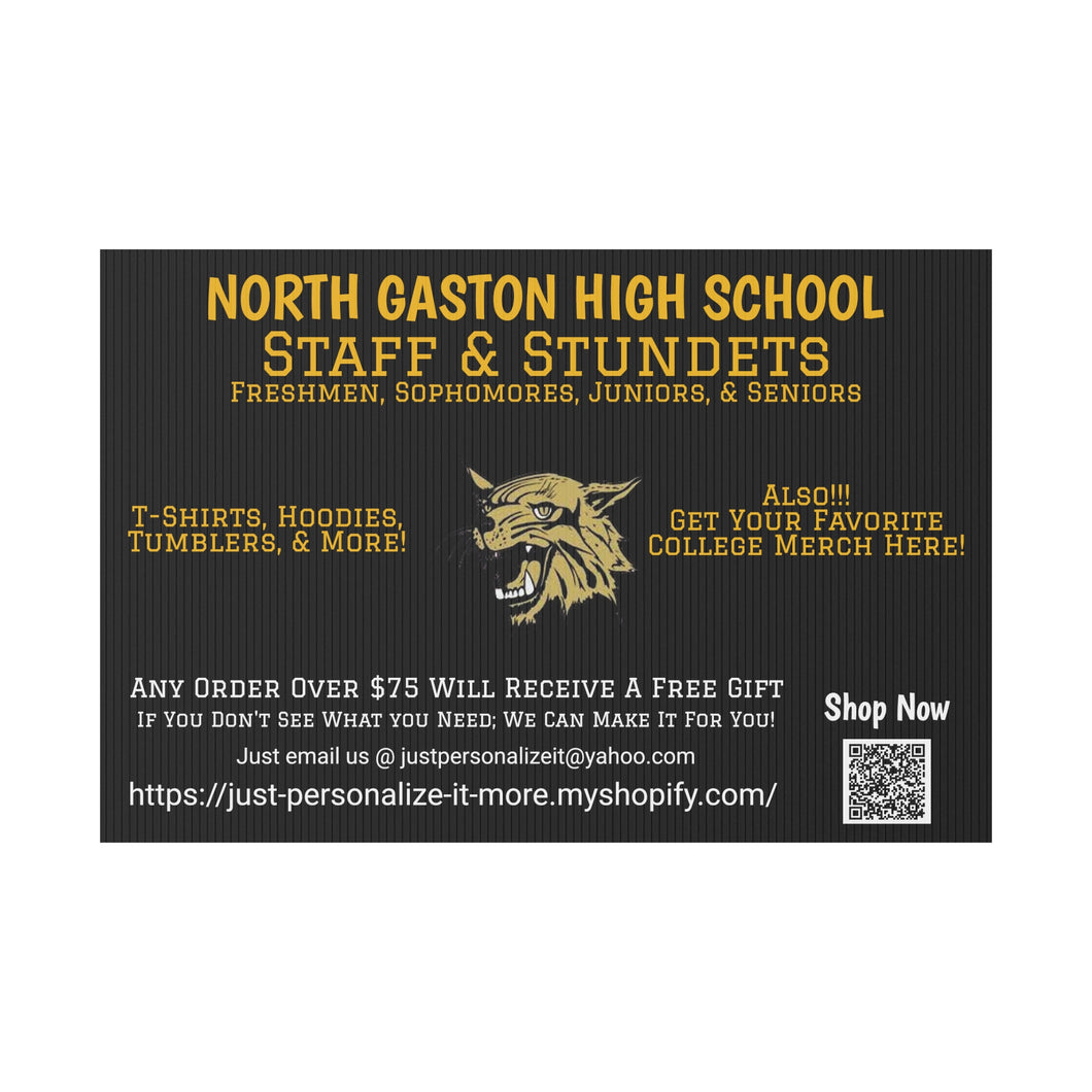 North Gaston HS Universal Plastic Yard Sign
