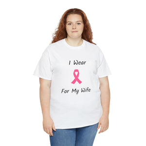 Breast Cancer Awareness HOPE Cotton T-shirt (Wife)