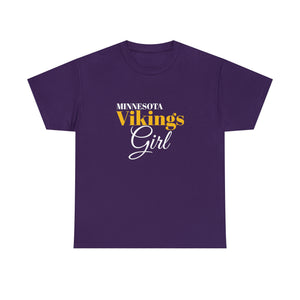 Minnesota Vikings Girl Unisex Heavy Cotton Tee